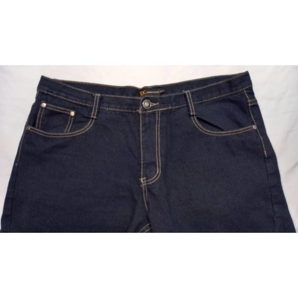 Denim Culture 38x30 dark wash men's jeans midrise straight leg 100% cotton 38 - Picture 2 of 10